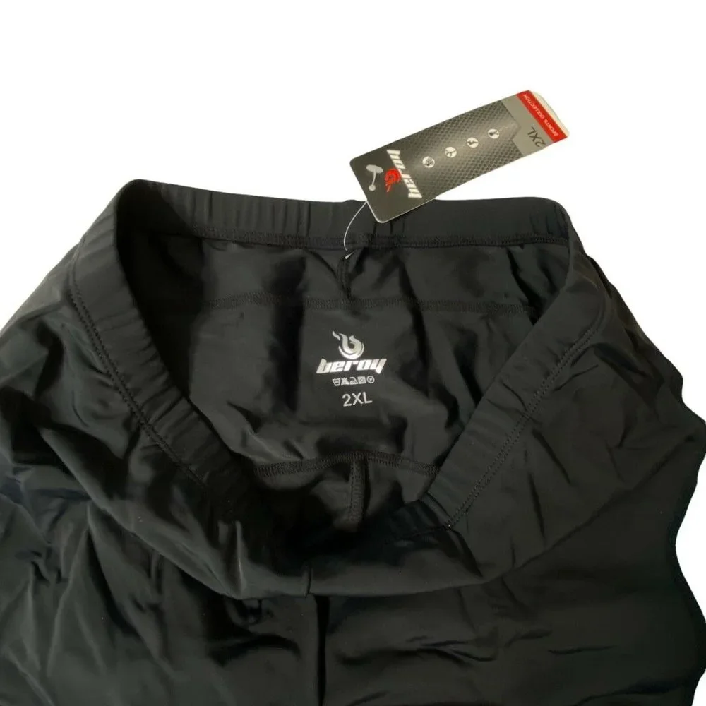 NWT Beroy 2XL Cycling Shorts padded Black Blue Women’s Plus - Picture 9 of 9